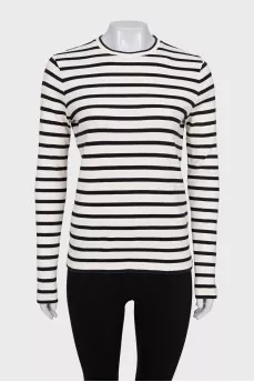 Longsleeve in black and white stripes