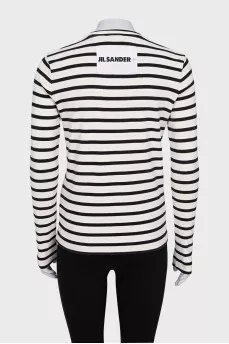 Longsleeve in black and white stripes