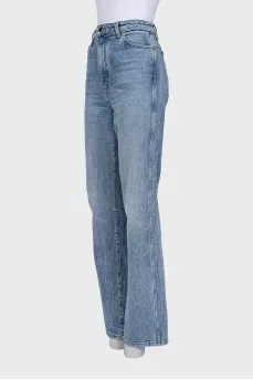 Blue high waist jeans