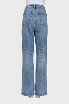 Blue high waist jeans