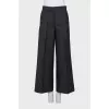 Wool trousers with pleats