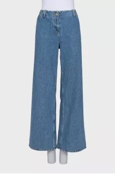 Wide jeans in blue