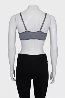 Grey mesh top