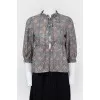 Silk blouse with ruffles