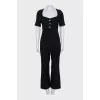 Jumpsuit with trousers with accent buttons