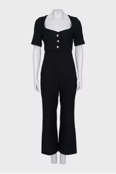 Jumpsuit with trousers with accent buttons