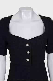 Jumpsuit with trousers with accent buttons