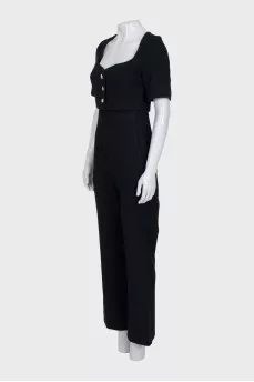 Jumpsuit with trousers with accent buttons