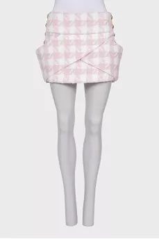 Two-tone skirt suit