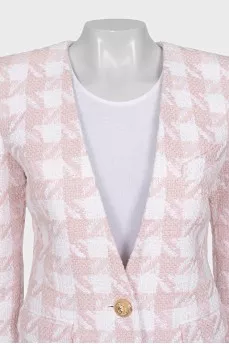Two-tone skirt suit