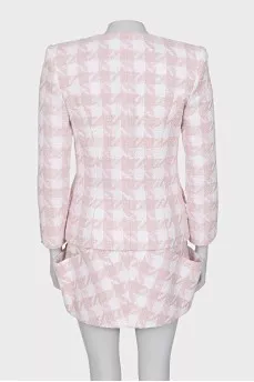 Two-tone skirt suit