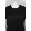 Black T-shirt with velvet print