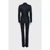 Wool suit consisting of a jacket and striped trousers