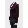 Velvet fitted jacket