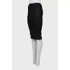 Black pleated skirt