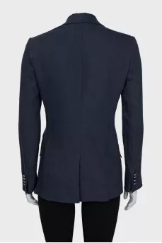 Jacket with embroidered logo