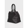 Quilted leather bag