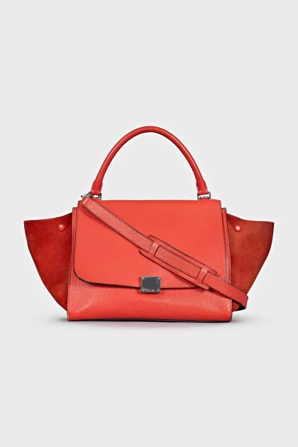 Orange Trapeze Bag