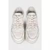 Leather sneakers with logo
