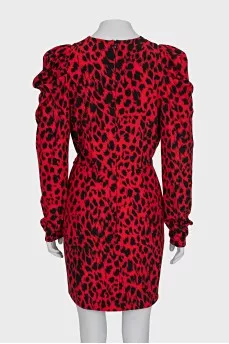 Red dress with print