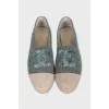 Espadrilles decorated with sequins