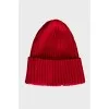 Hat with embroidered logo