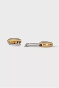 Silver earrings with gold plating