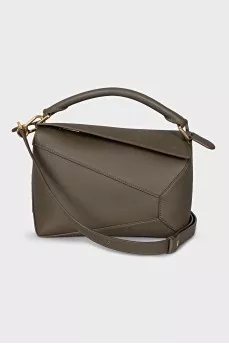 Puzzle leather bag