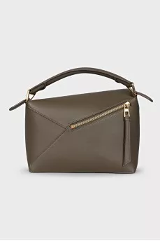 Puzzle leather bag