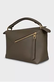 Puzzle leather bag