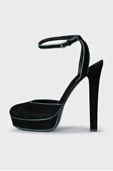 Suede Slingbacks with heels