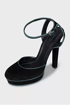 Suede Slingbacks with heels