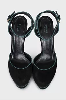 Suede Slingbacks with heels