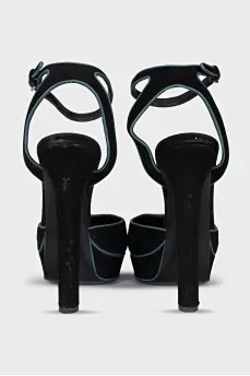 Suede Slingbacks with heels