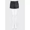Mini leather shorts