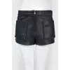 Mini leather shorts