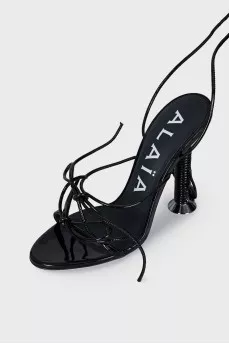 Sandals with leather laces