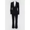 Pyreal suit with silk inserts