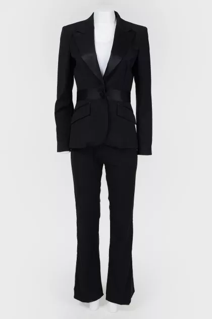 Pyreal suit with silk inserts
