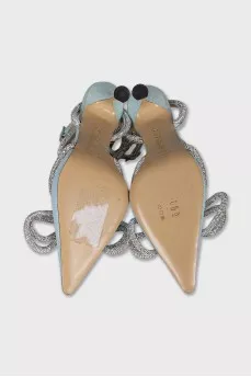 Sparkly shoes with rhinestones