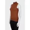 Cashmere and silk vest