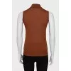 Cashmere and silk vest