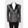 Jacket with stone buttons