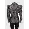 Jacket with stone buttons