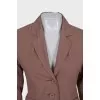 Pink jacket with wide sleeves