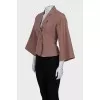 Pink jacket with wide sleeves