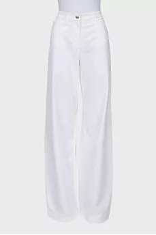 Белые джинсы loose fit