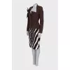 Jacket with skirt in animal print