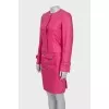 Suit with jacket and skirt decorated with chain