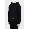 Hoodie with brand logo